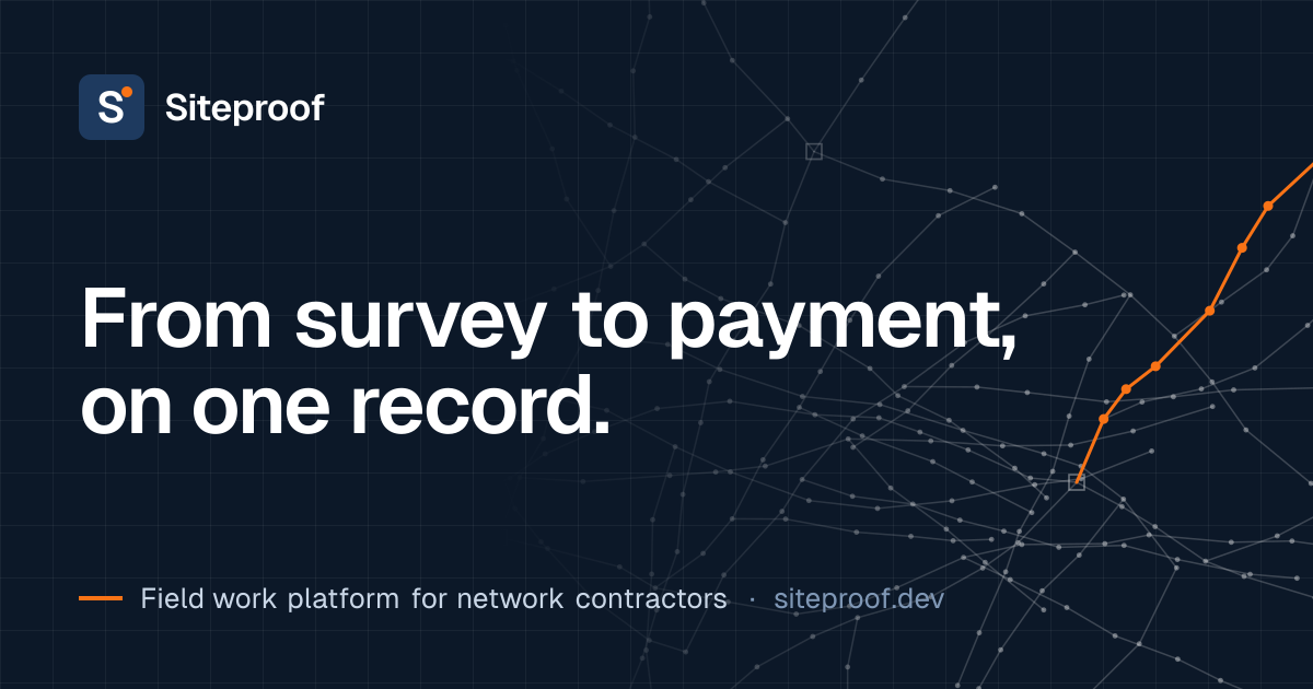 Siteproof – Proof of Work Platform